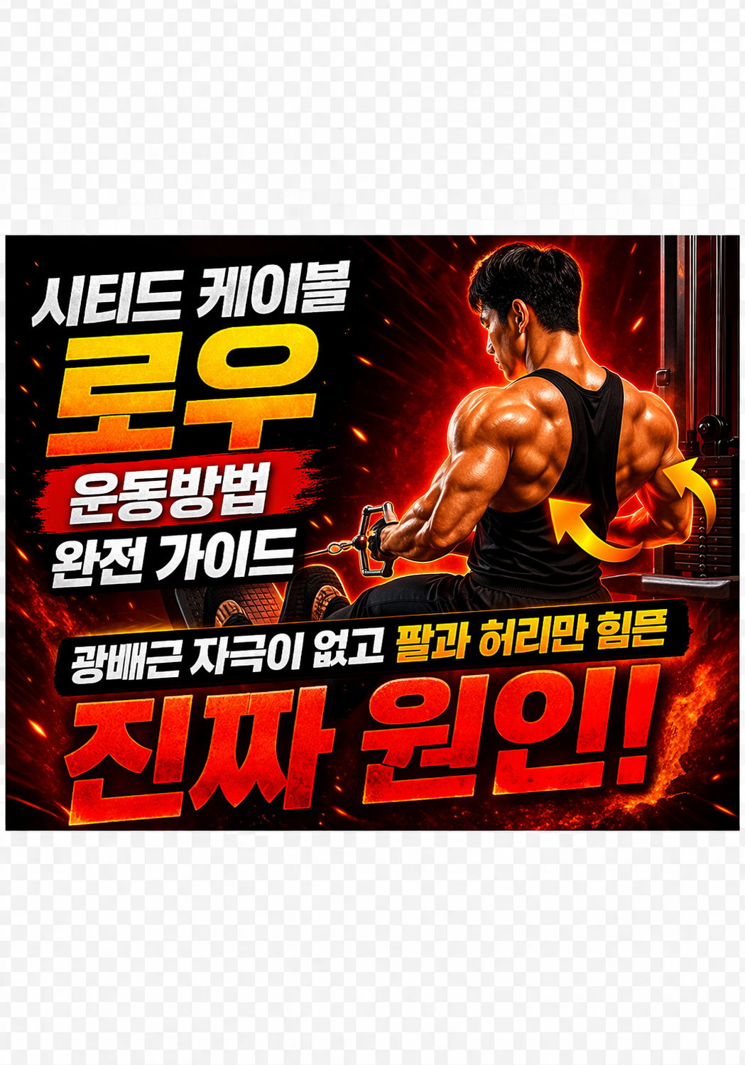 시티드 케이블 로우 운동방법 완전 가이드