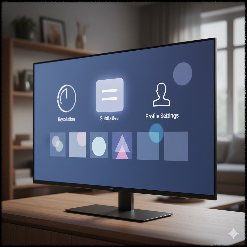 스트리밍 앱 선택 장면