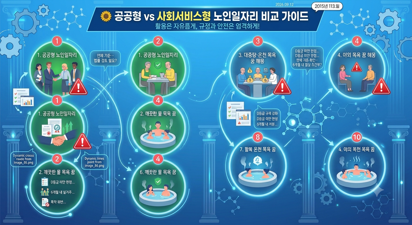 노인일자리 공공형 vs 사회서비스형 차이점, 월 29만원 vs 76만원(월급&middot;자격&middot;시간)