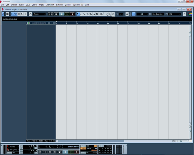 큐베이스 누엔도 새 프로젝트 만들기