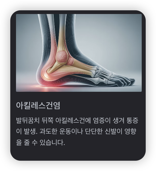 발바닥-통증-부위-아킬레스건염