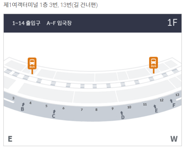 인천공항 장기주차 셔틀버스 1터미널 2