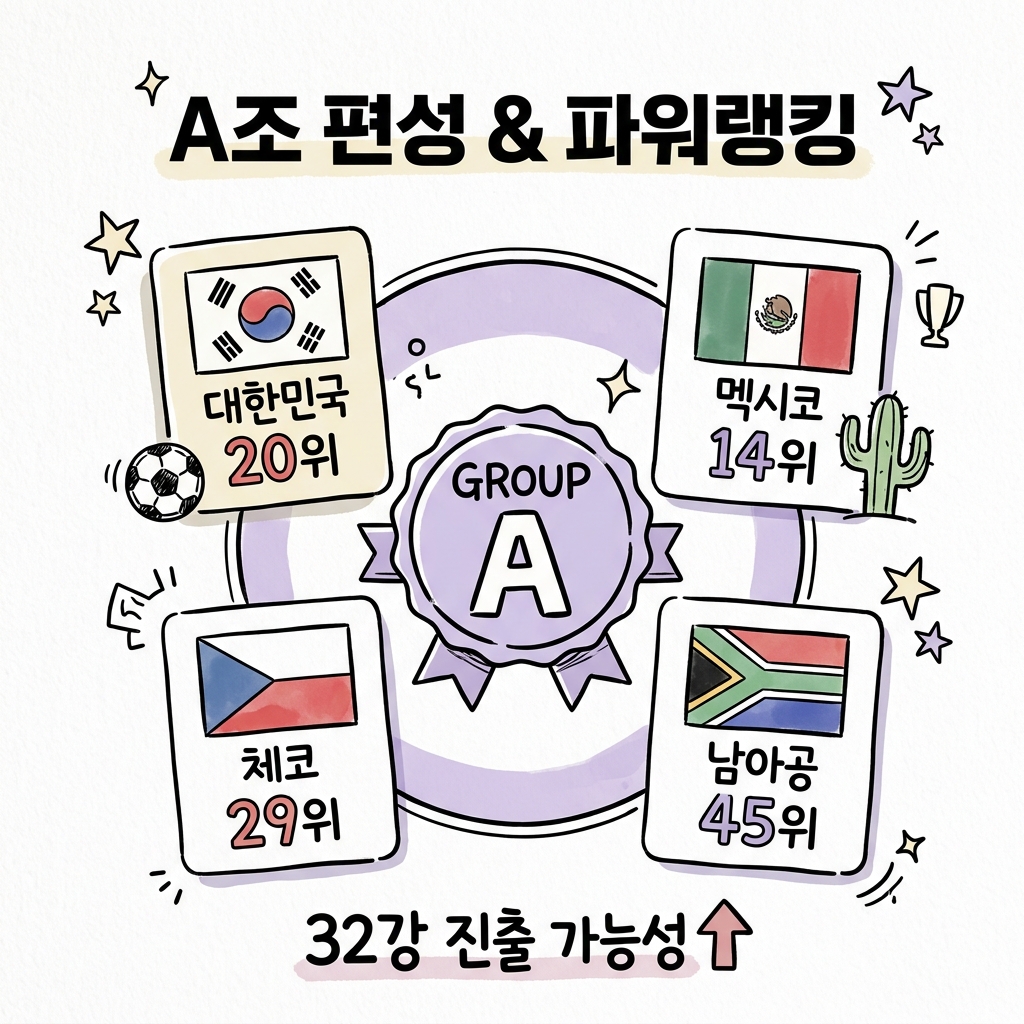 대한민국 월드컵 일정 조편성