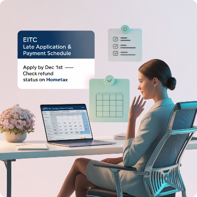 근로장려금 기한후 신청 지급일 이미지