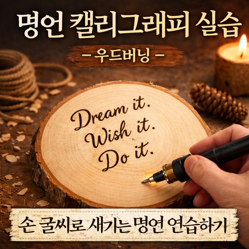 명언 캘리그래피 실습