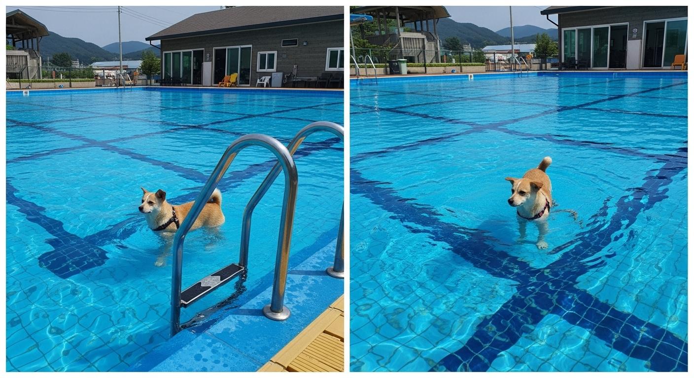 서울 근교 애견동반 펜션 수영장