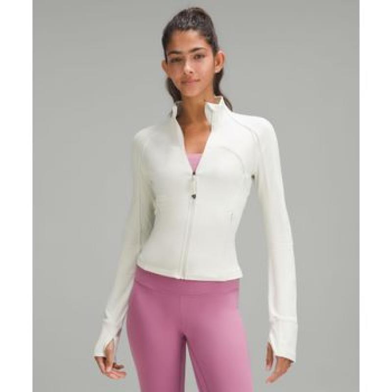 룰루레몬 리브드 Nulu 크롭 디파인 재킷 BONE