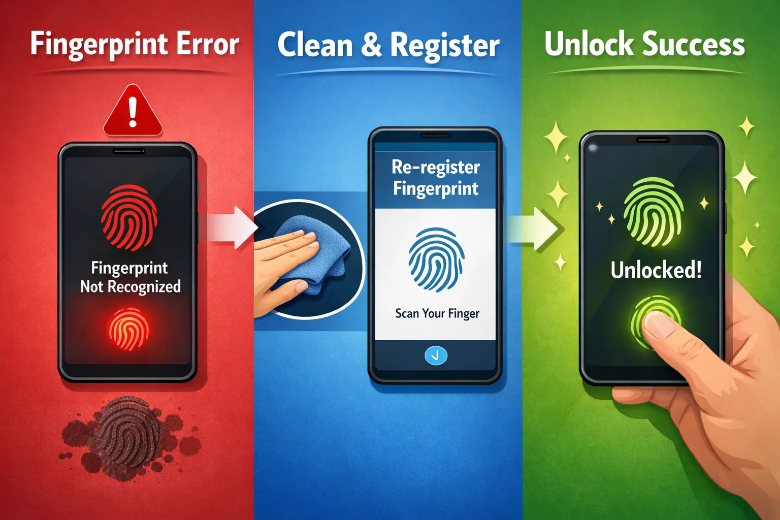 갤럭시 지문인식 오류 (화면보호필름, 센서청결, 재등록)