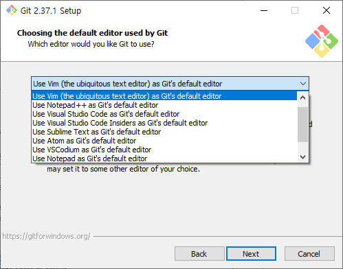 깃 기본 에디터