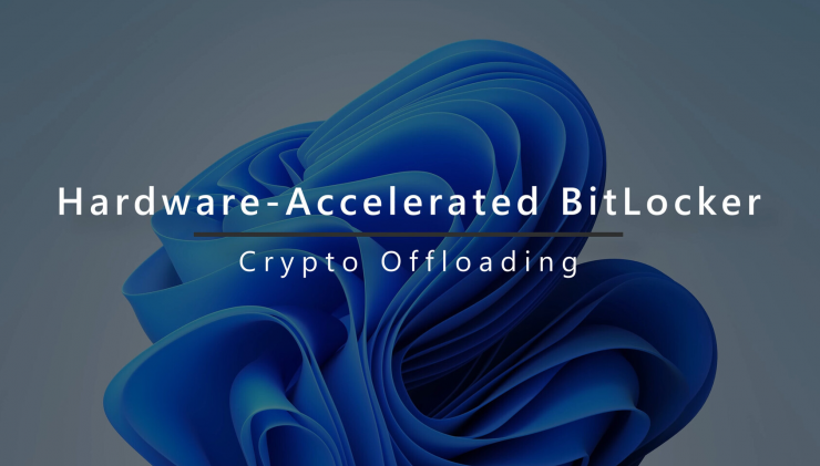 윈도우 11 하드웨어 가속 BitLocker 개념 이미지