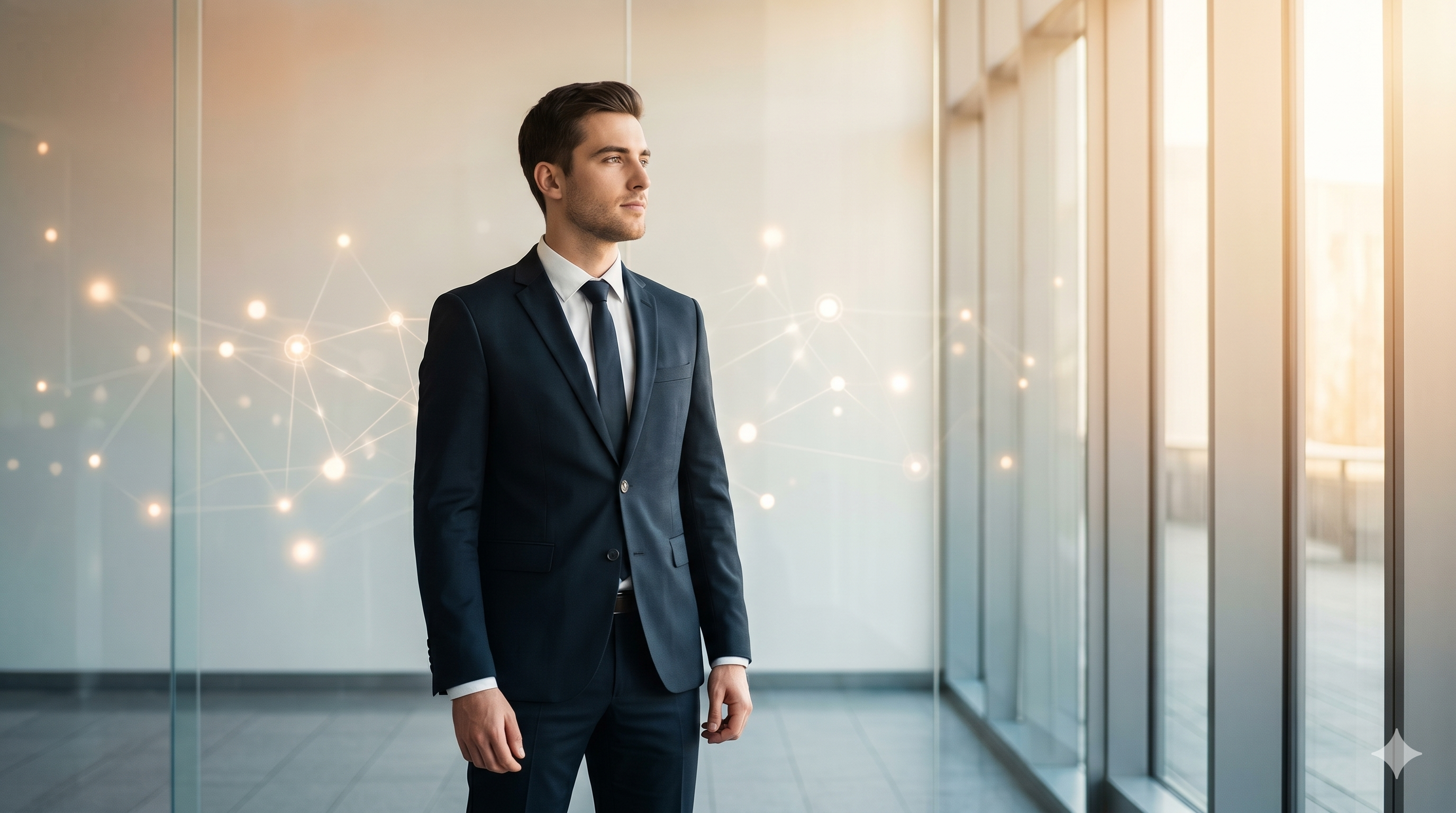 30대 경력직 채용 면접 대기 자신감 연출