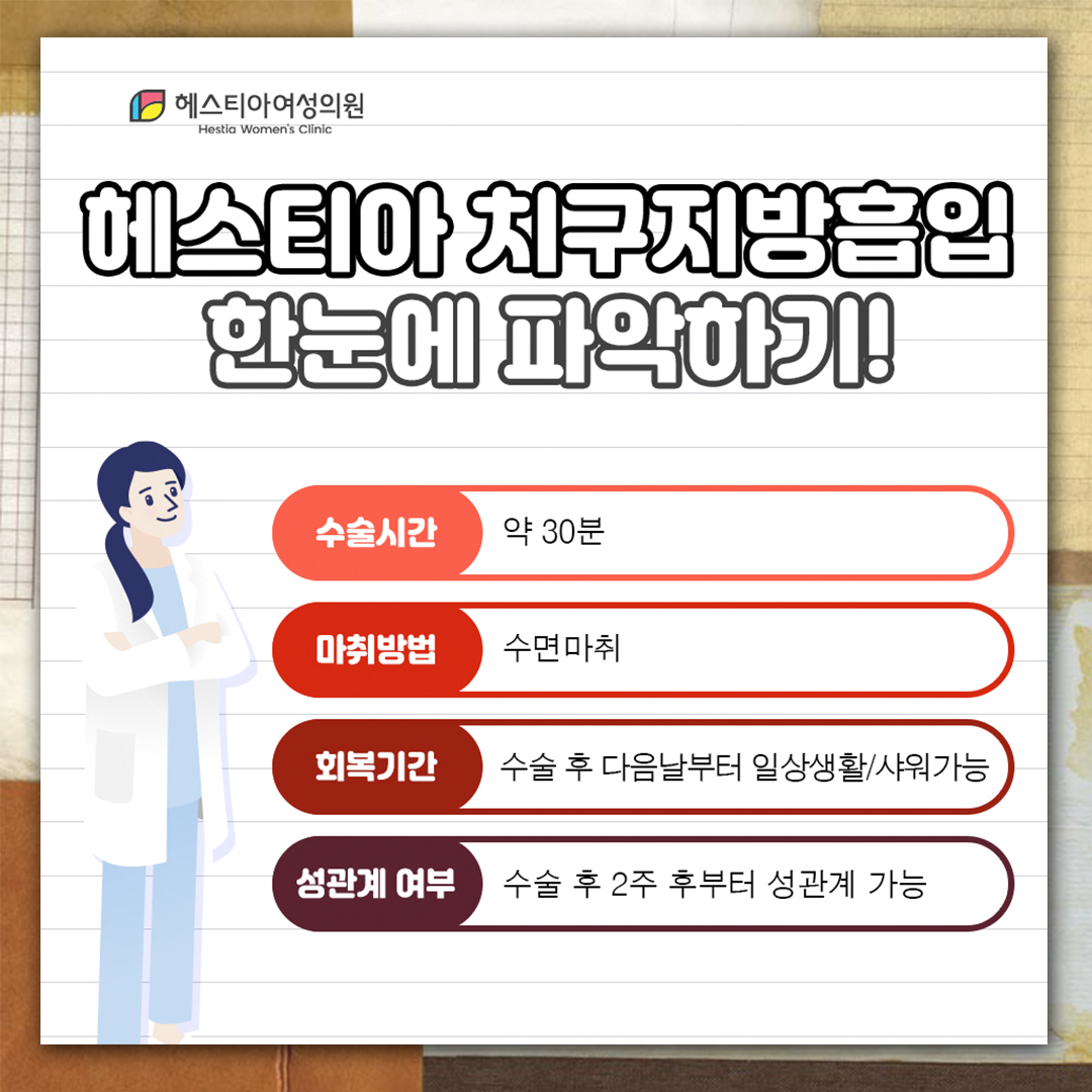 헤스티아 치구지방흡입 한눈에 파악하기