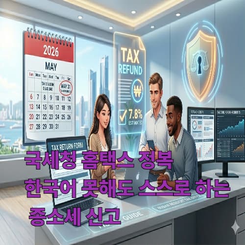 프리랜서 외국인 필독! 3.3% 세금 돌려받는 종소세 신고 전략