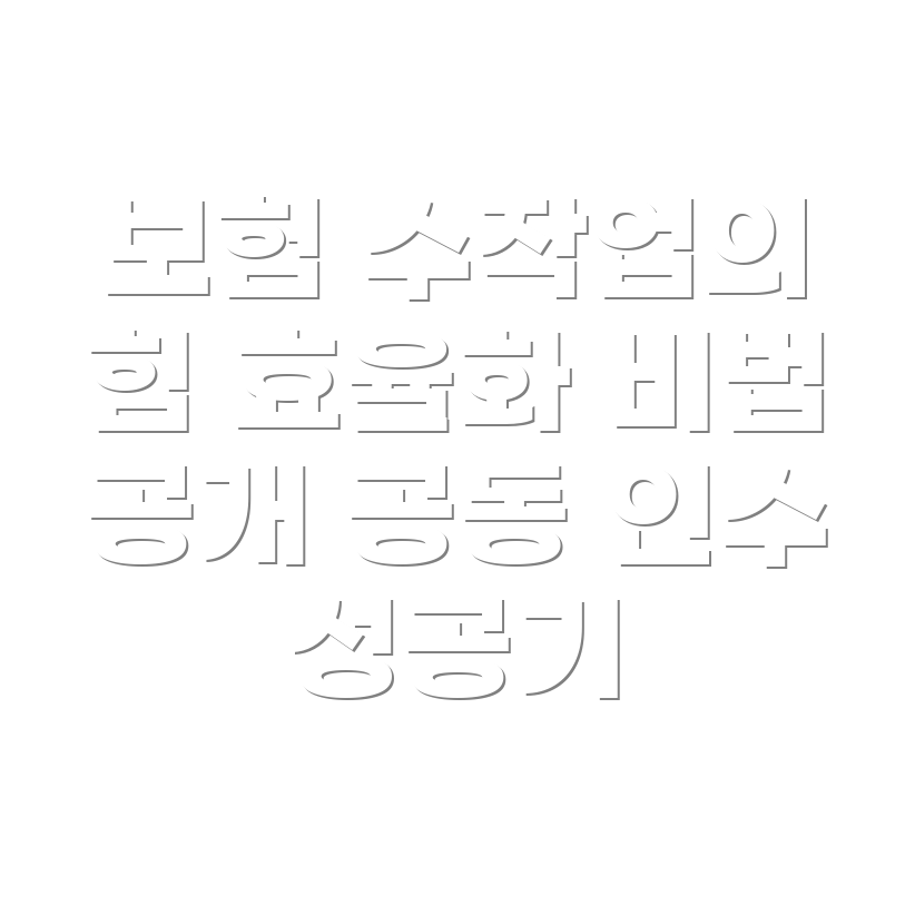 자동차 보험 공동 인수