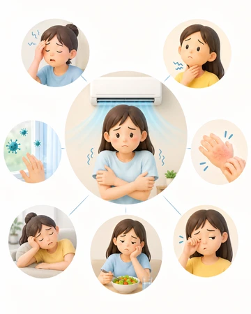 냉방 환경으로 인한 몸 컨디션 저하 관리1