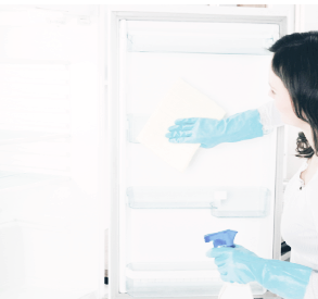 냉장고 내부 비우기