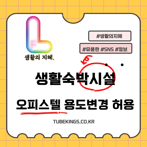 생활숙박시설과 오피스텔 용도변경 허용 및 맞춤형 지원 방안