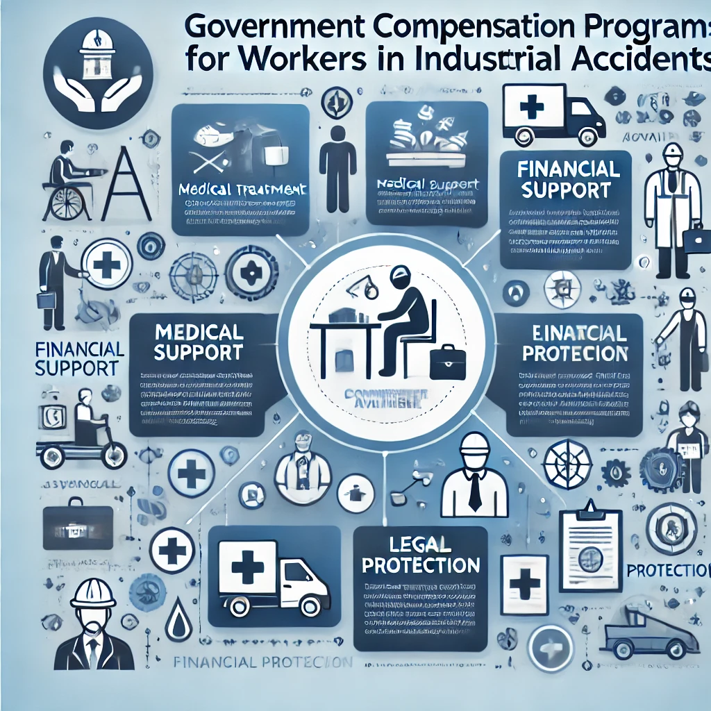 산업재해 노동자를 위한 보상 지원금 관련 이미지