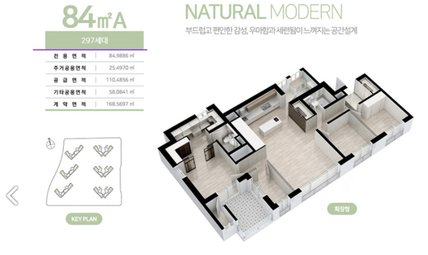 시흥장현금강펜테리움 84A평면도