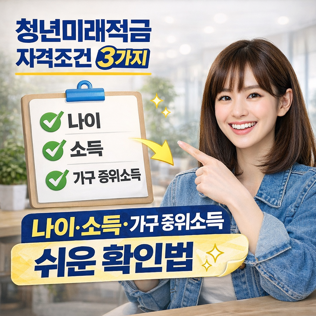 청년미래적금 자격조건 3가지 3분 완벽 정리