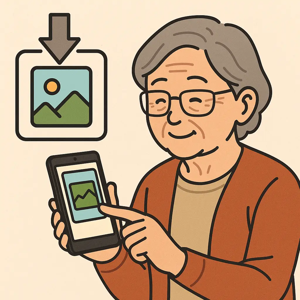 사진을 스마트폰에 저장하고, 앨범 별로 정리하는 방법