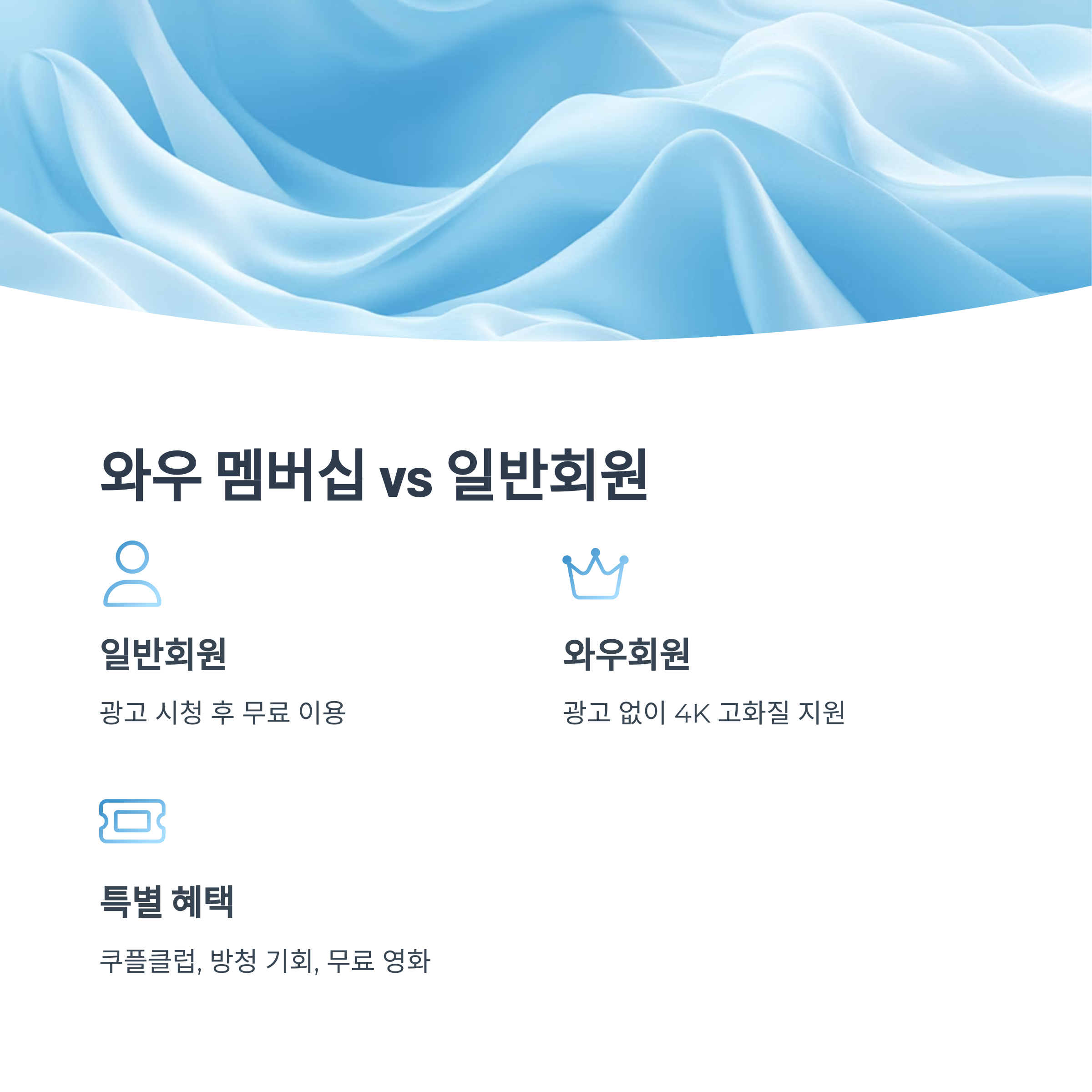 와우 멤버십과의 차이점