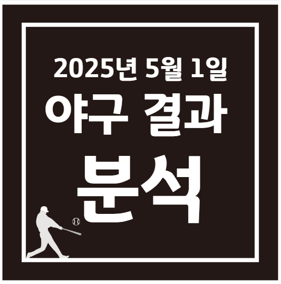 2025년 5월 1일 KBO 프로야구 결과