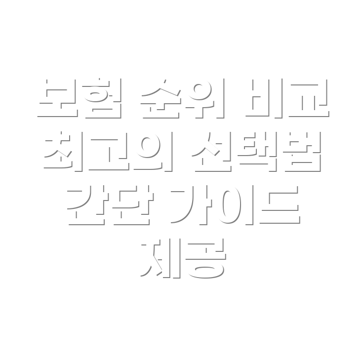 다이렉트 자동차보험 순위