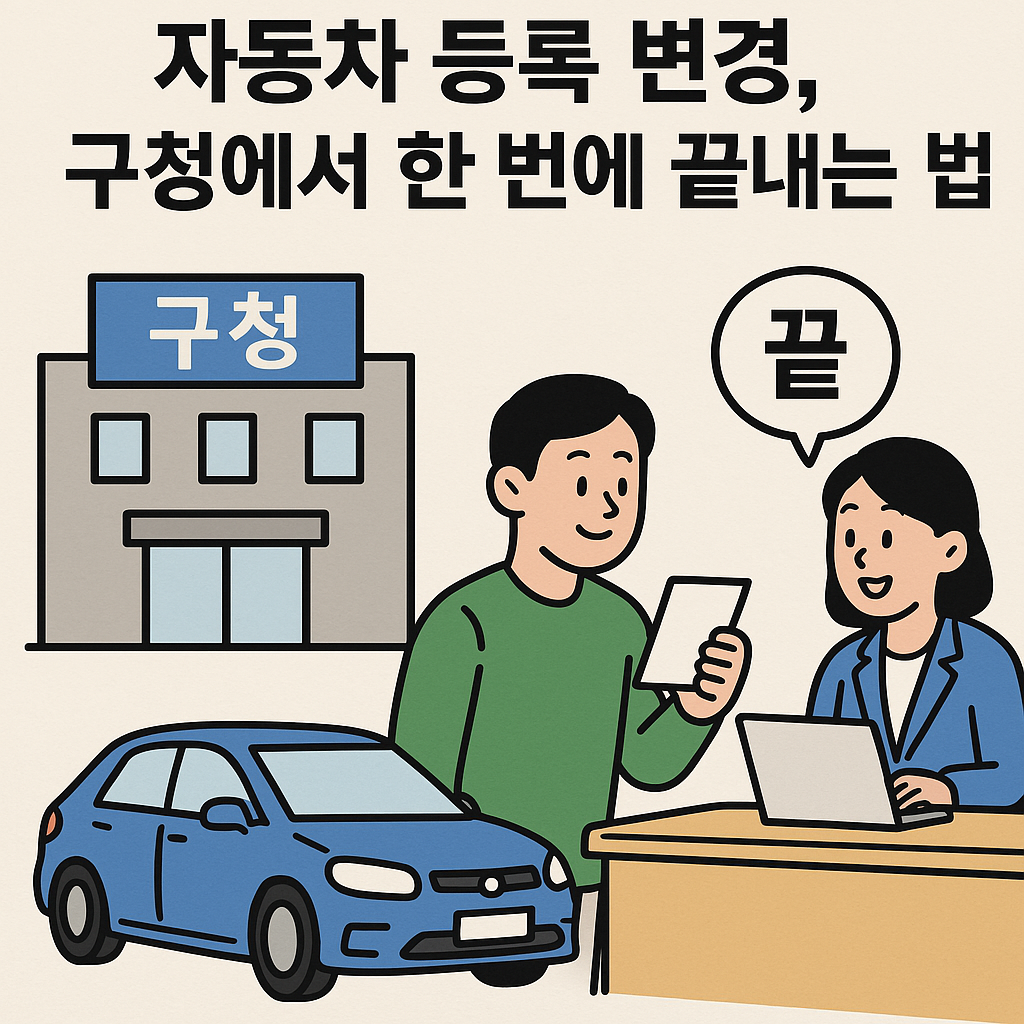 제주시 자동차 등록 변경, 구청에서 한 번에 끝내는 법