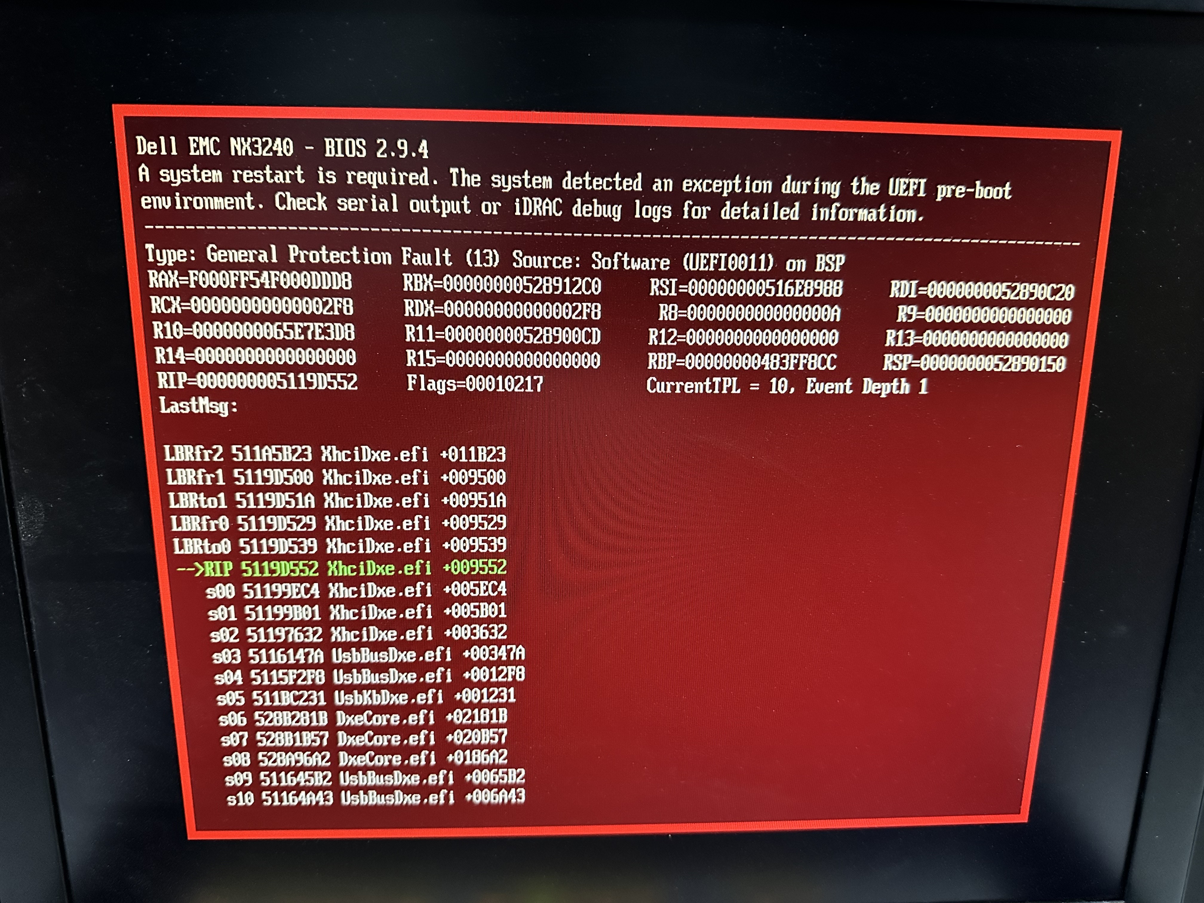 Dell General Protection Fault(13)