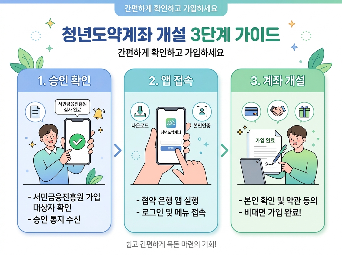 청년도약계좌개설 3단계