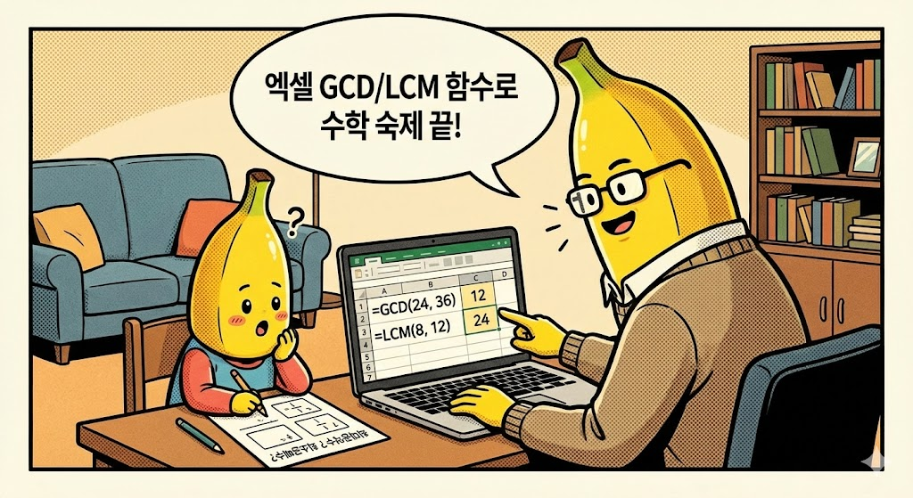 GCD &amp; LCM: 최대공약수와 최소공배수, 초등 자녀 수학 숙제 도와주기