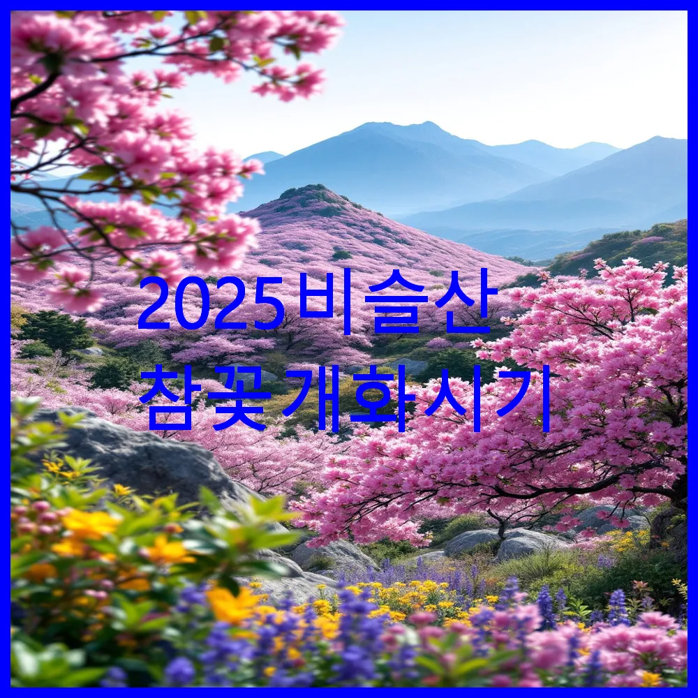 비슬산 참꽃 개화 시기
