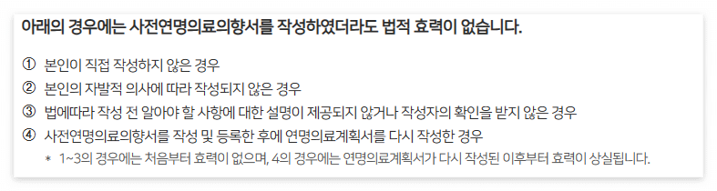연명치료 거부 사전의향서 작성하는곳(등록기관, 양식)