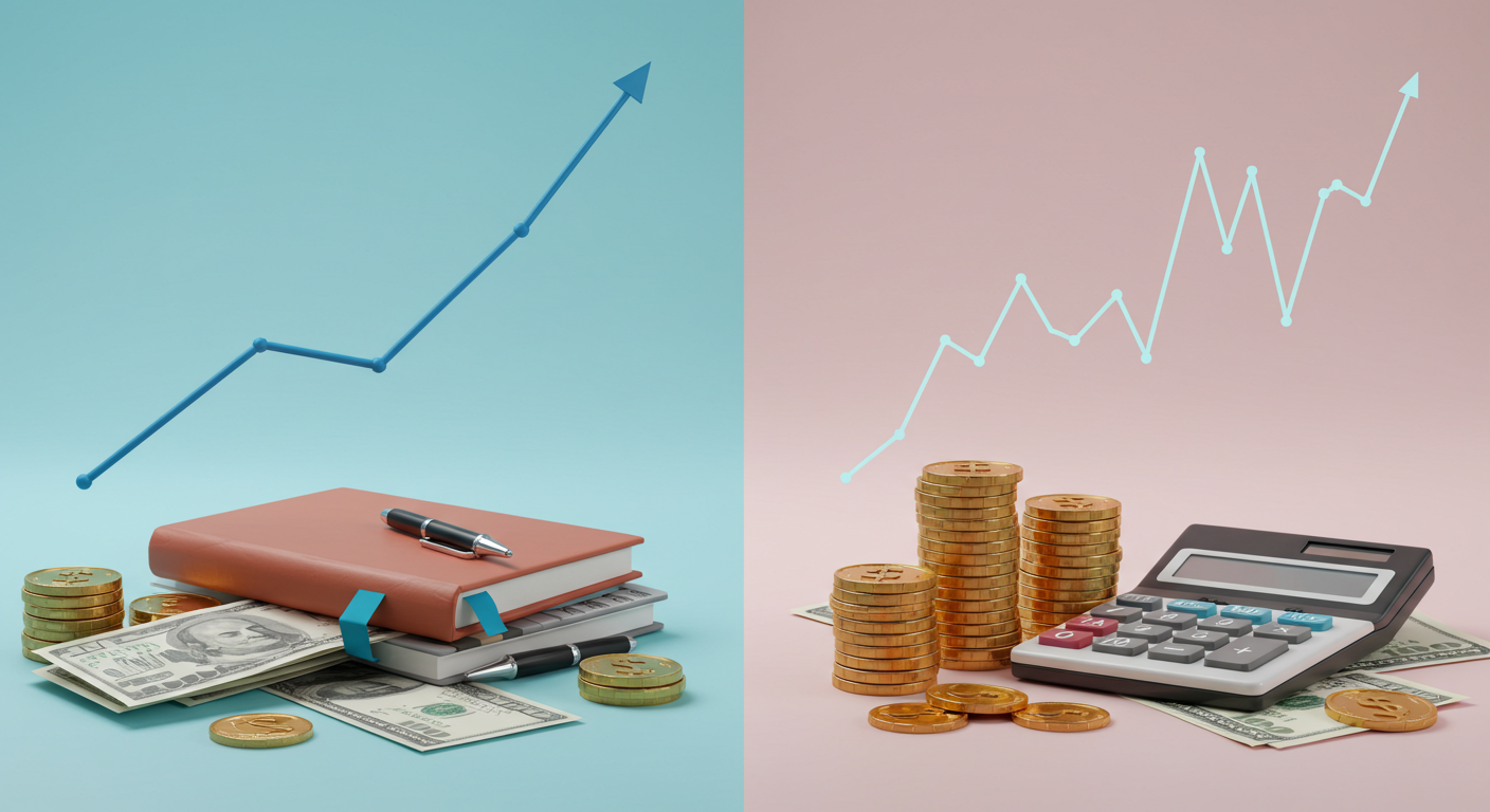 고정금리, 변동금리 대출 금리 비교 분석 관련 사진