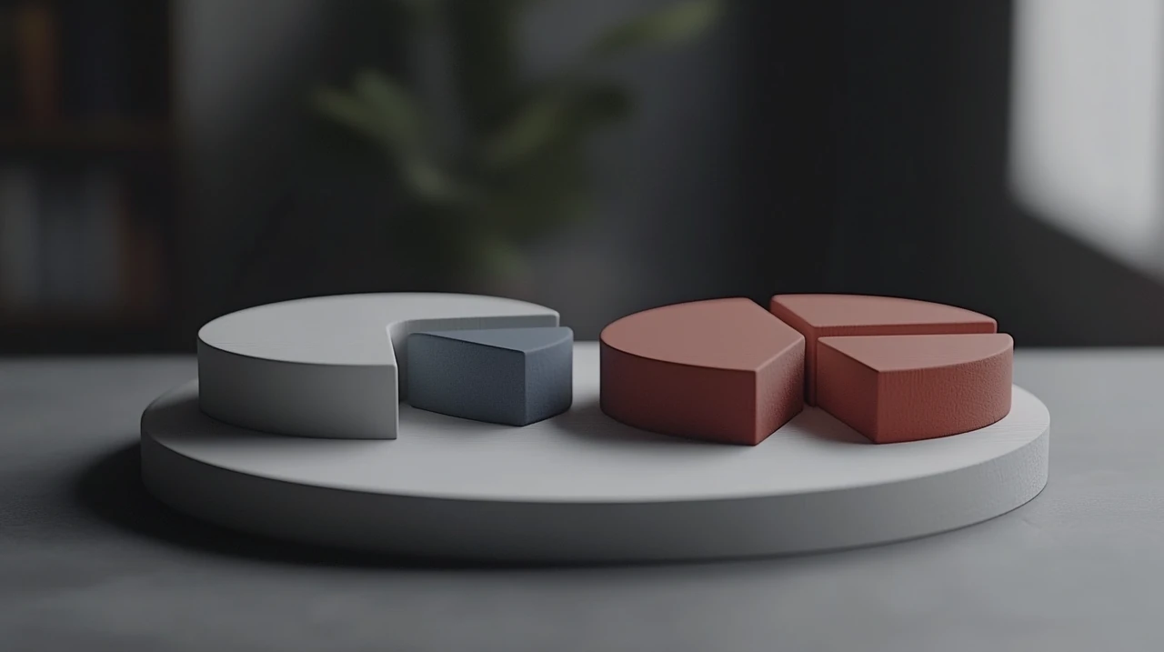 FIRE족의 연 3% 인출 전략과 ETF 선택을 위한 배당 안정성, 성장성, 글로벌 분산 요소를 나눈 트리플 원형 차트, 장기 투자와 금융 전략 설정에 적합한 시각적 데이터 자료