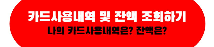 카드사용내역 및 잔액 조회하기