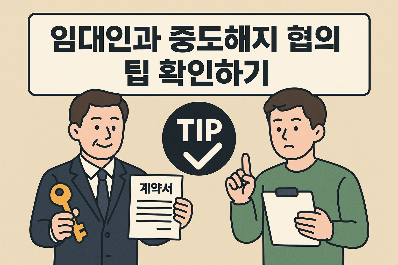 임대인과 중도해지 협의 팁 확인하기