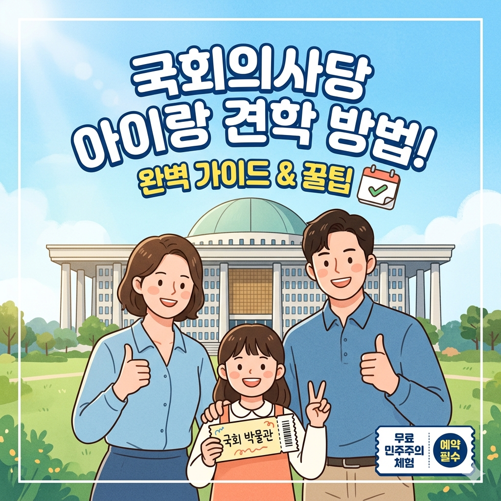주말 가족 나들이 추천, 국회의사당 견학부터 국회박물관 어린이 체험까지 완벽 정리