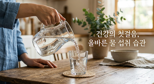 물 마시는 법(수분 섭취, 소변 색, 이뇨 작용)