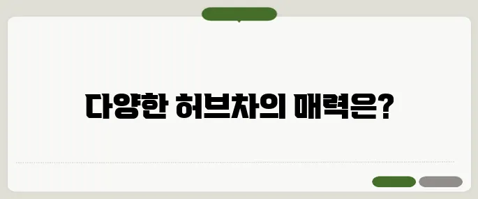 카페인 없는 차 종류와 효능