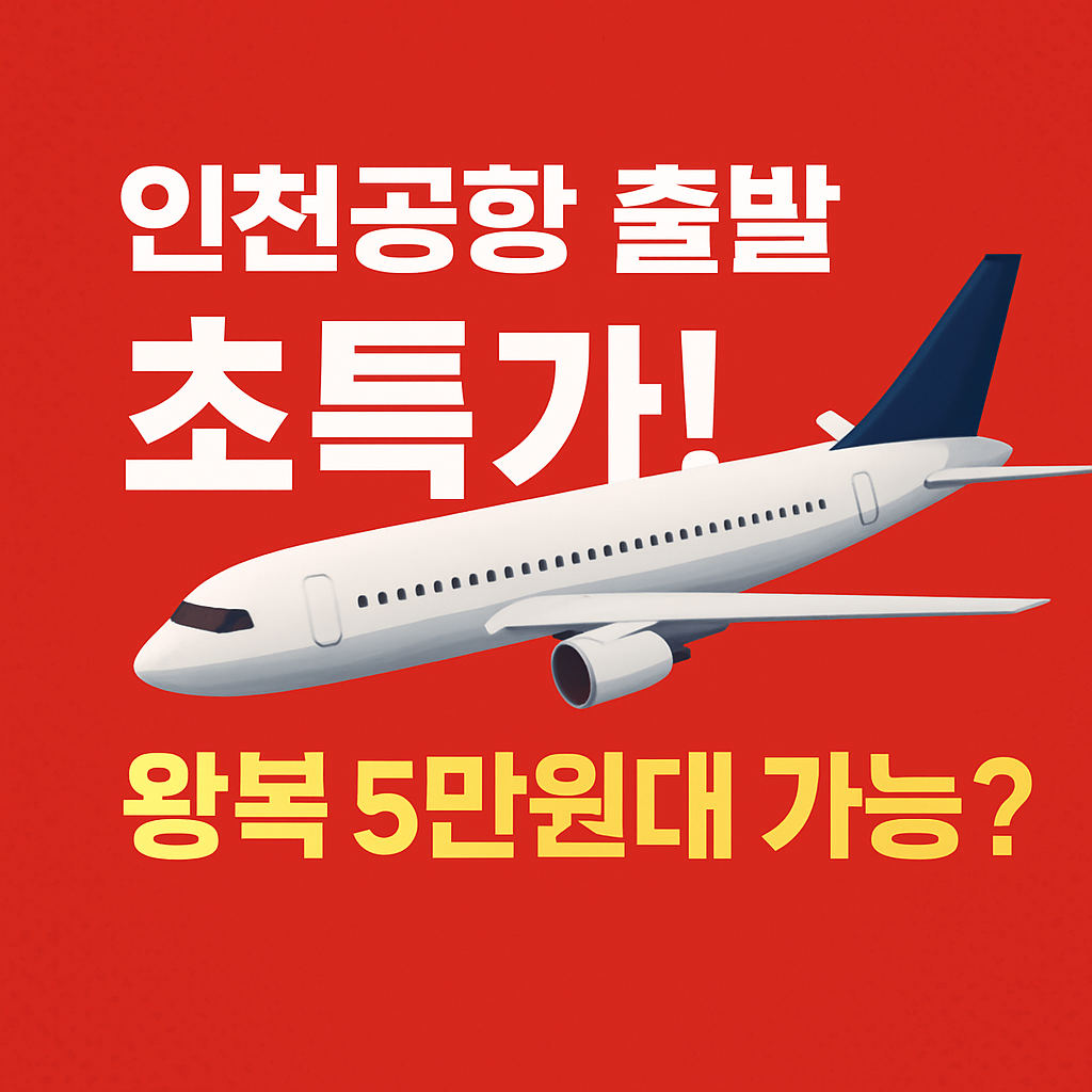 인천공항 땡처리 항공권 구매
