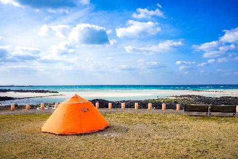 해수욕장 야영장
