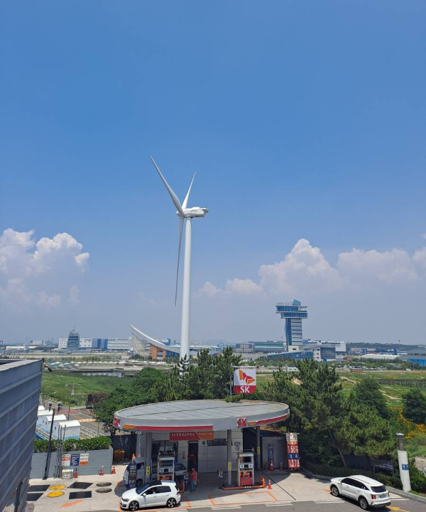 영종대교 휴게소 배경