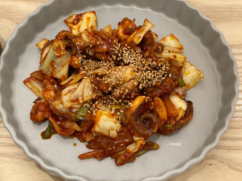동탄 한식 맛집 한일관 동탄점 - 세트1 쭈꾸미 볶음