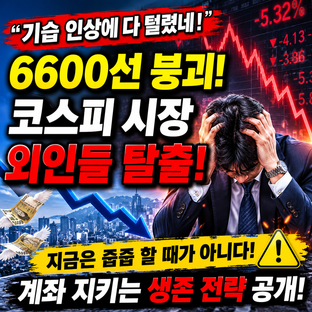 코스피 급락에 외국인 탈출까지? 지금 계좌를 지키는 현실적인 방법