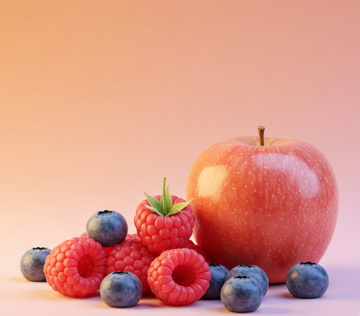 식이섬유 많은 과일 : 베리류&amp;#44; 사과