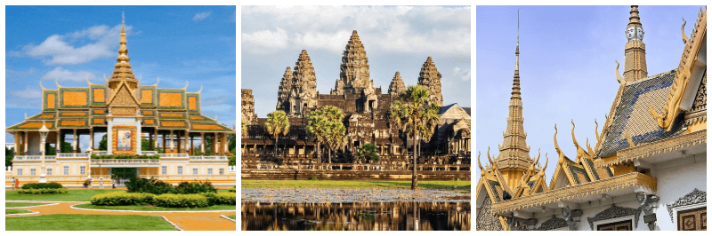 프놈펜 왕궁, 캄보디아, 왓 프놈 사진