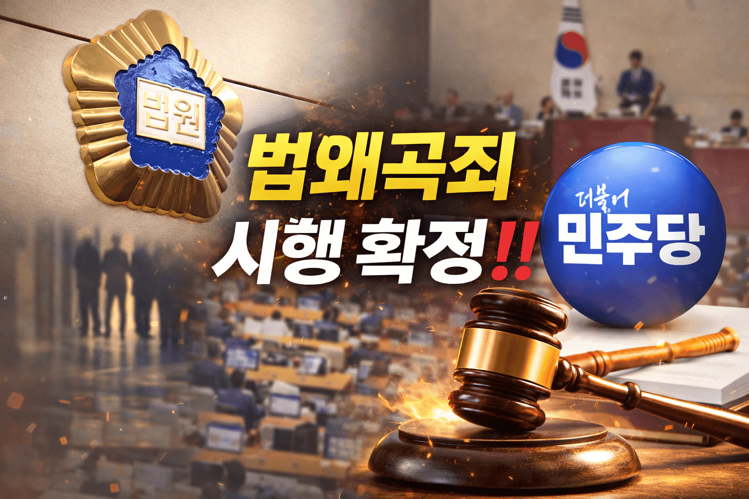 법왜곡죄 처벌 10년? 언제부터 적용되나|시행일자·뜻 총정리