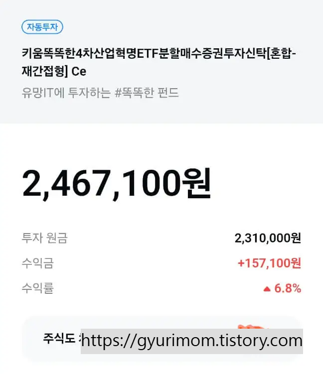 카카오페이증권 펀드 1년 반 자동투자 후기